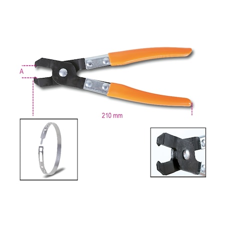 Beta 1473P Clamp Pliers for Low-profile Collars 014730020
